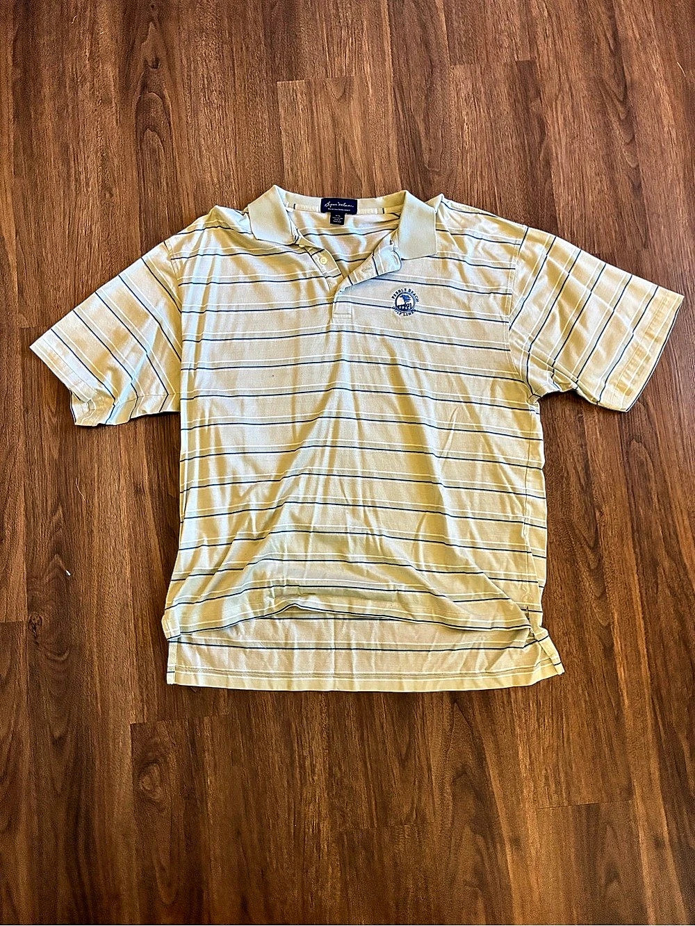 Byron Nelson Pebble Beach Eleven Straight Men’s XXL Blue/White Cotton Golf Polo
